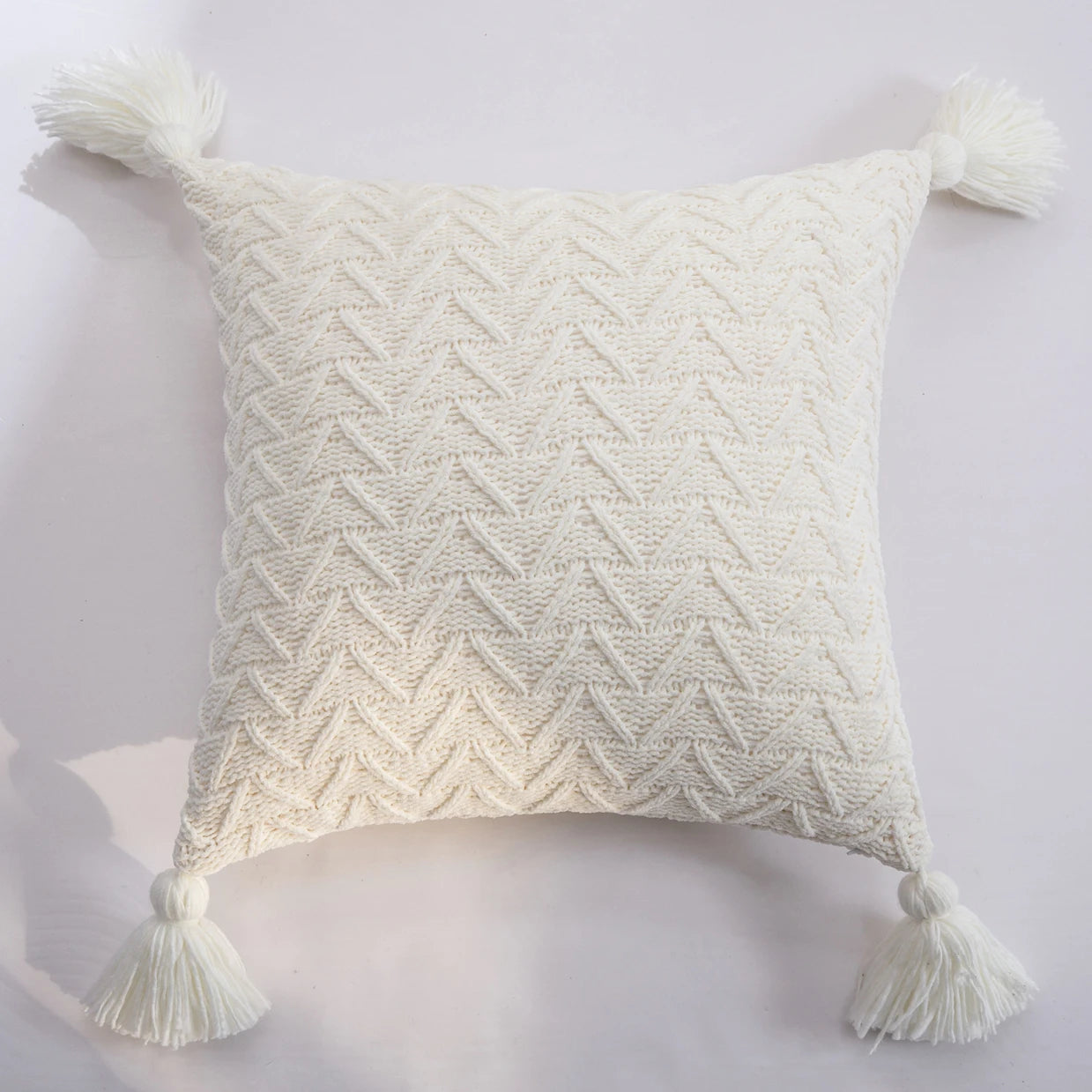 Cute Tassels Chenille Pillow Case