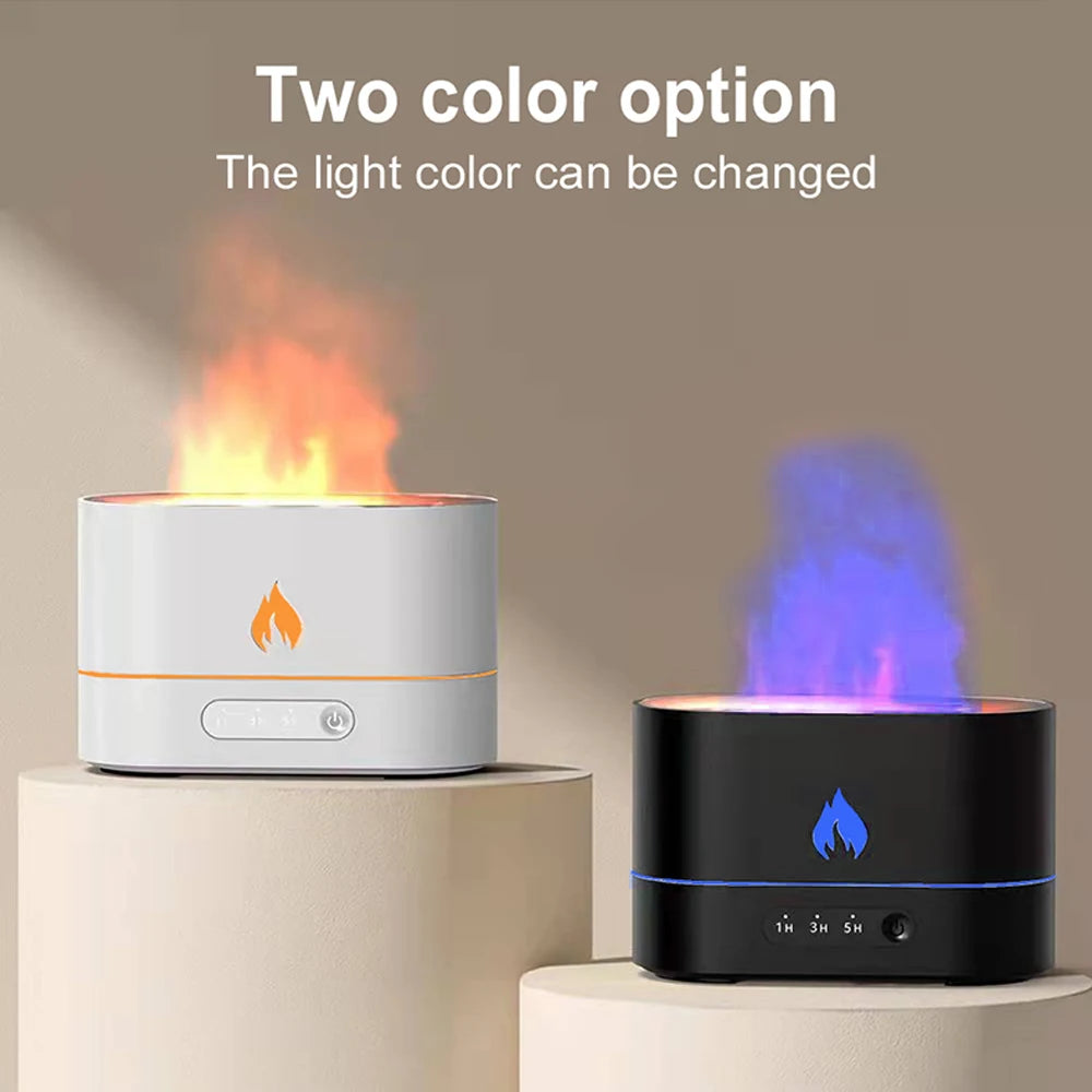 Simulation Flame Night Light & Humidifier