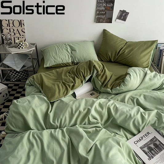 Solstice Home Green Bedding Set