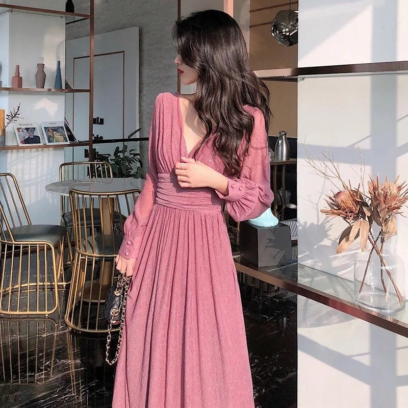 Elegant Vintage Maxi Dress