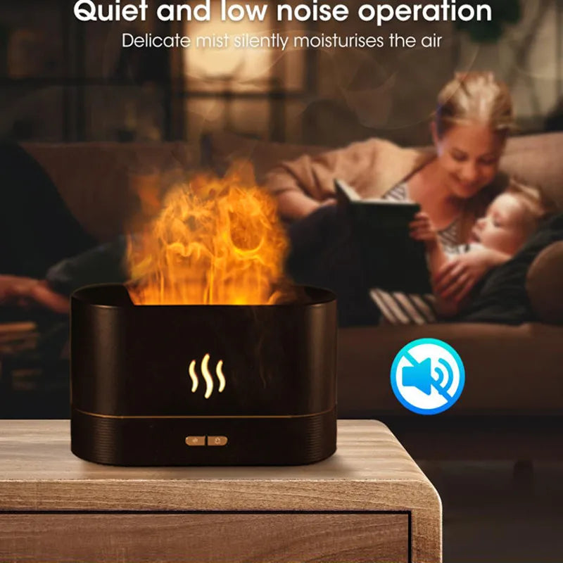 Simulation Flame Night Light & Humidifier