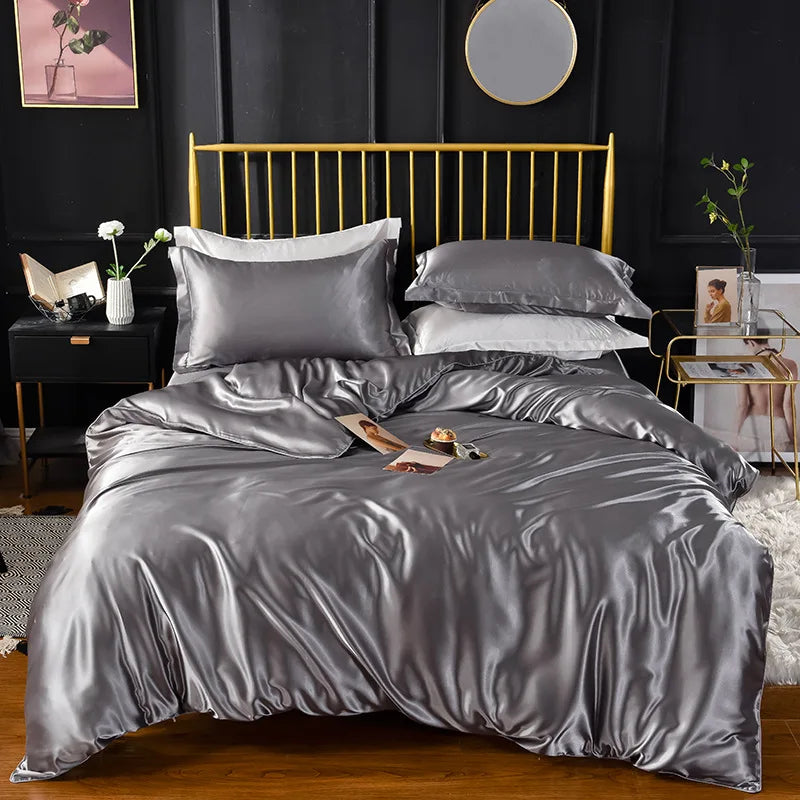 Luxury High-End Rayon Satin Bedding Set