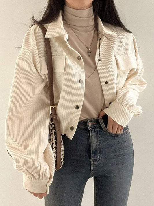 Vintage Corduroy Cropped Jacket