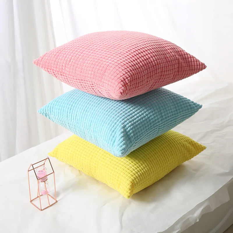 Soft Corduroy Corn Grain Cushion Cover