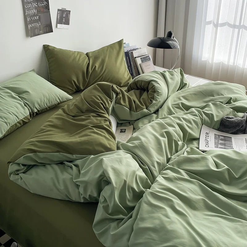 Solstice Home Green Bedding Set