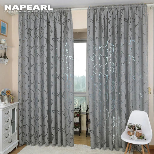 Jacquard Leaf Designer Curtains