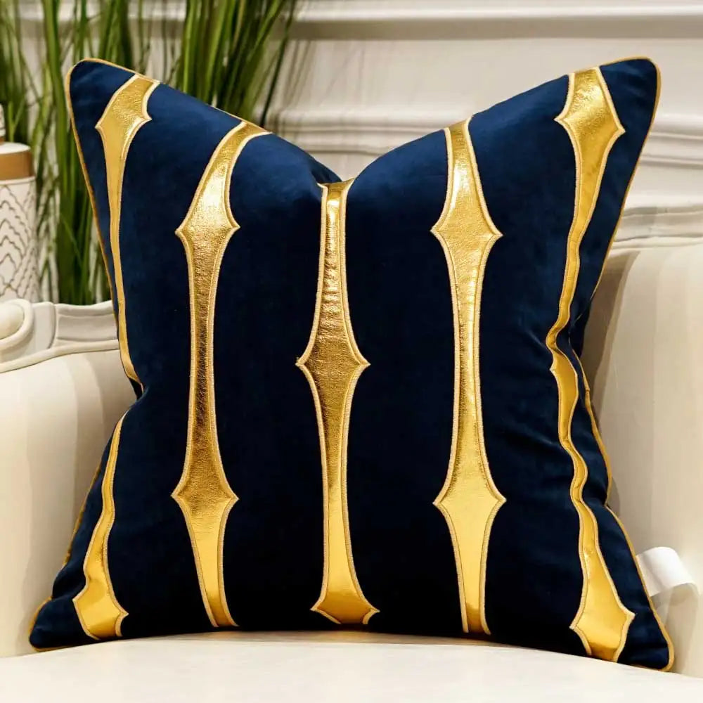 Luxury Geometric Velvet Cushion Cover