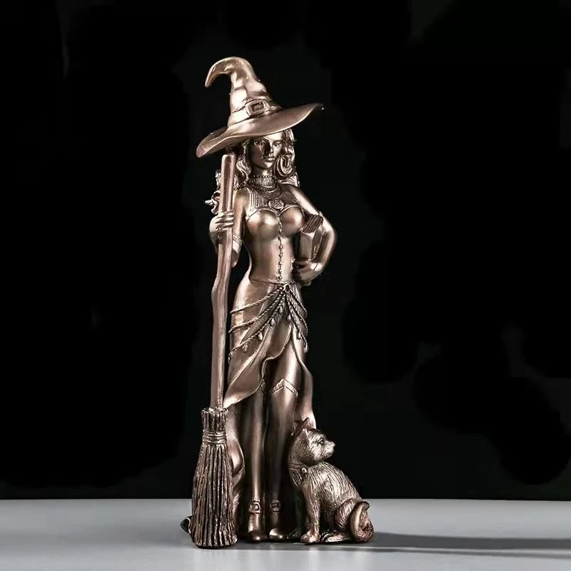 Nordic Resin Witch Statue